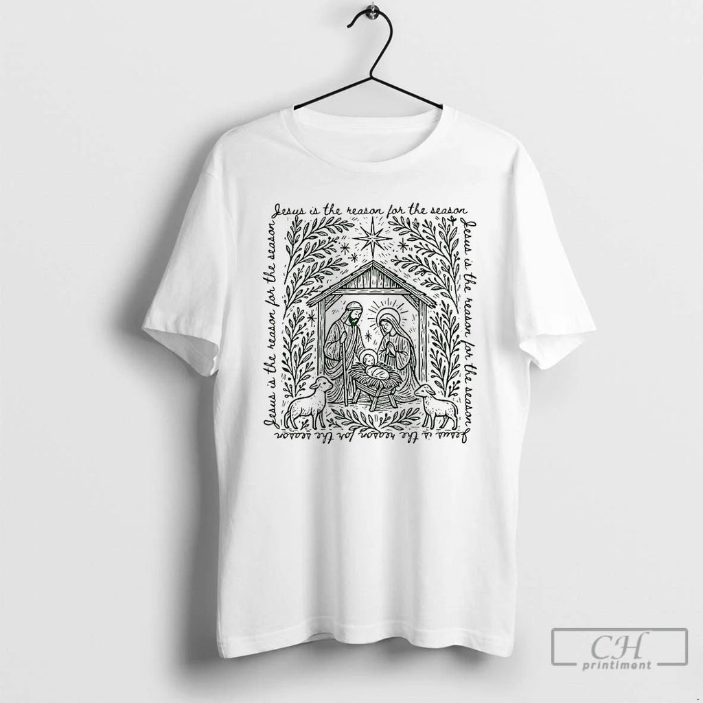 Premium Jesus Is The Reason For The Season Christian Christmas T Shirts Unisex