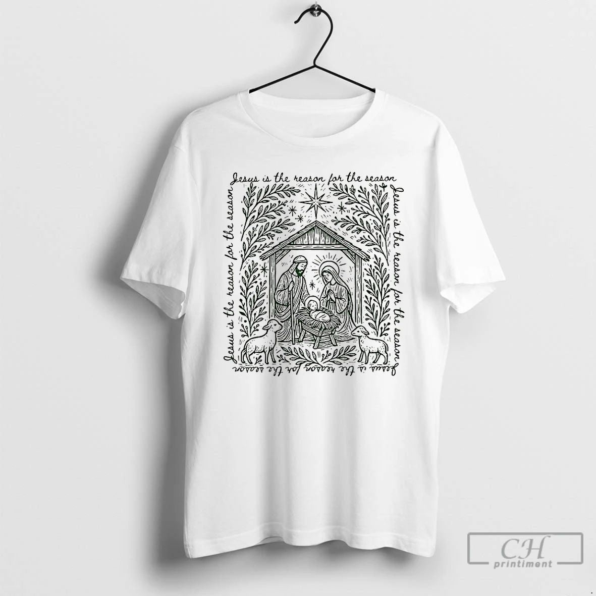 Premium Jesus Is The Reason For The Season Christian Christmas T Shirts Unisex
