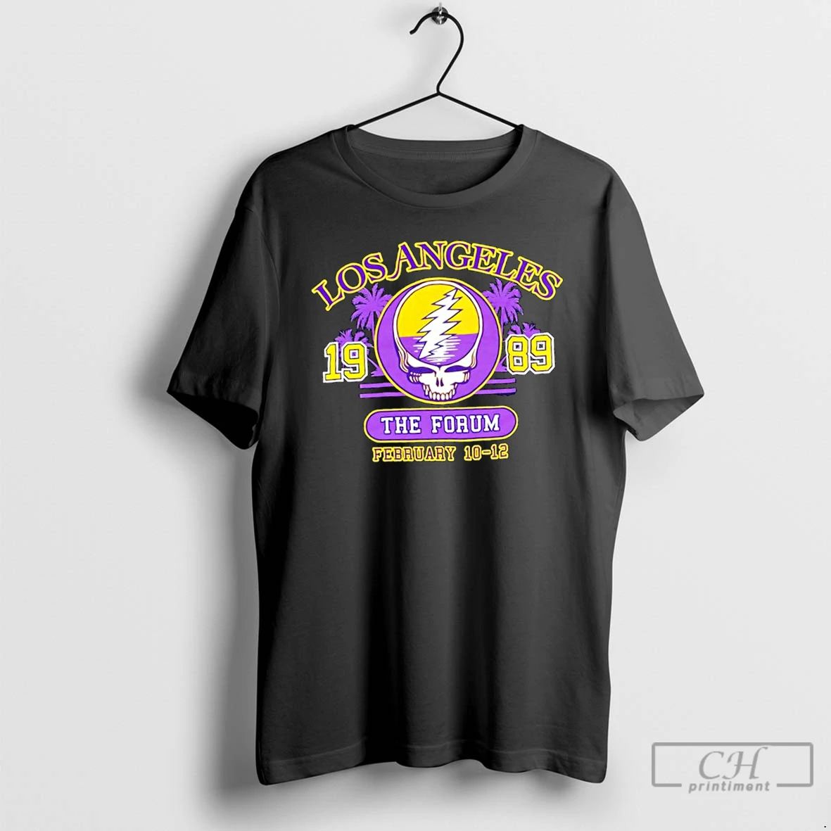 Classic Los Angeles X Grateful Dead 1989 The Forum February 10 12 Logo T Shirts Unisex