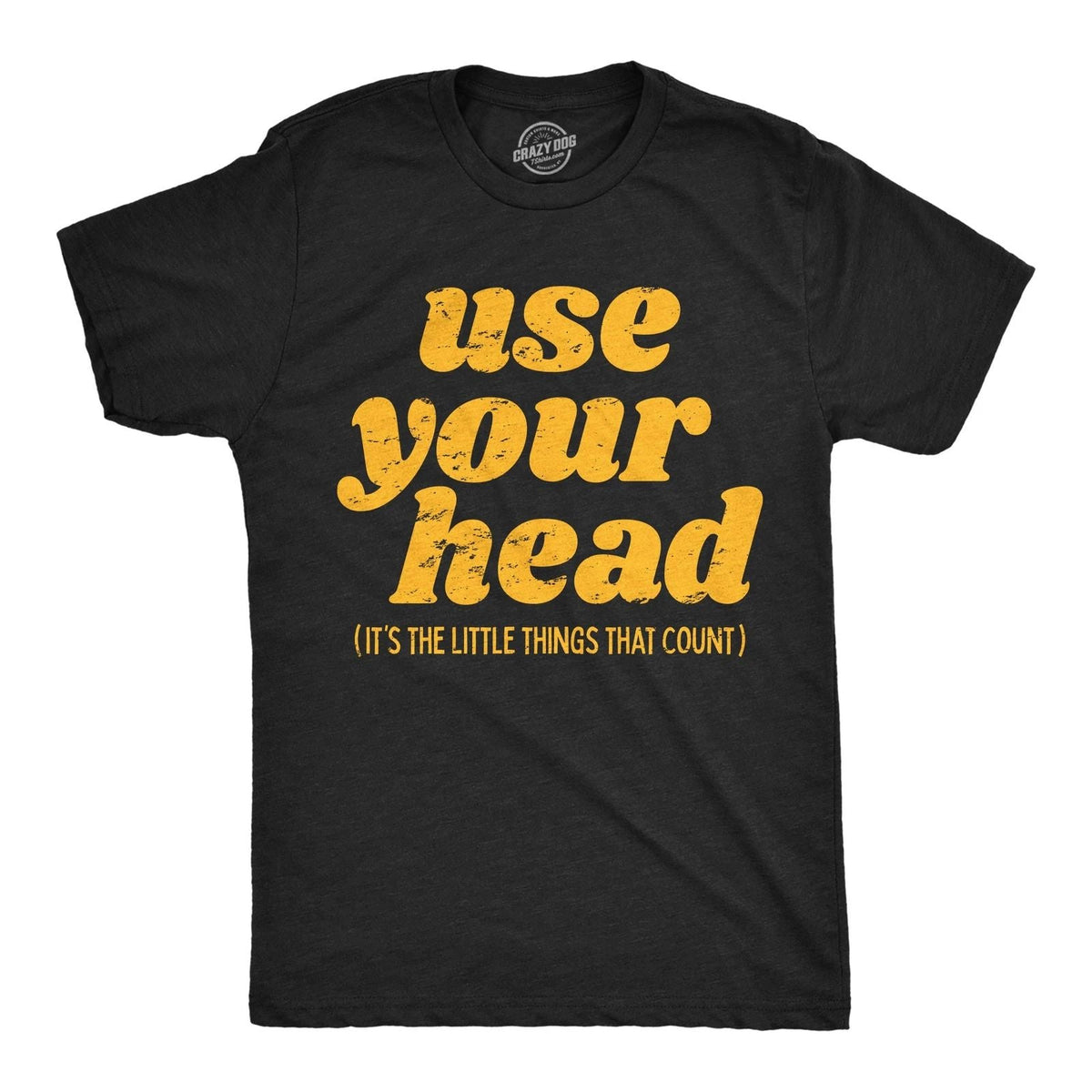 Mens Funny T Shirts Use Your Head Sarcastic Graphic Novelty Tee for Men Unisex