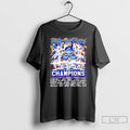 Classic Los Angeles Dodgers 2025 World Series Champions 8 Time In 2024 Firework T Shirts Unisex