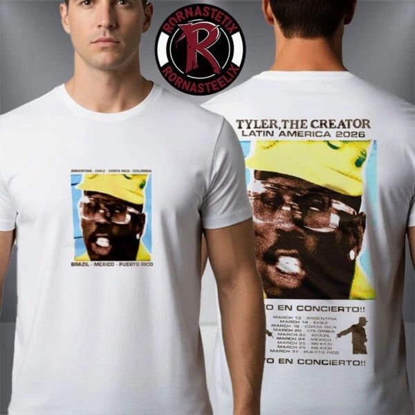 Tyler The Creator x Mercadorama Latin America 2026 Merch Tour Unisex T Shirt Unisex
