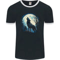 Moonlit Howling Wolf Fantasy Mens Ringer FotL Unisex