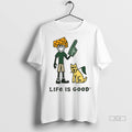 Trendy Green Bay Packers Lambeau Field Life Is Good Cheesehead Painting Shirt Sweater Unisex