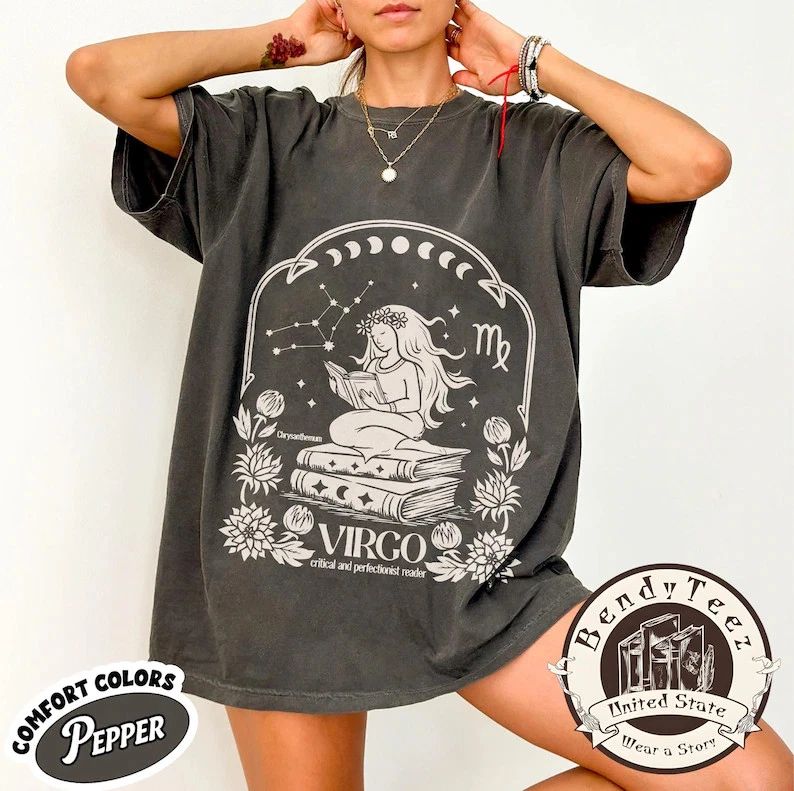 Virgo Zodiac Book Club Aesthetic Tee Unisex