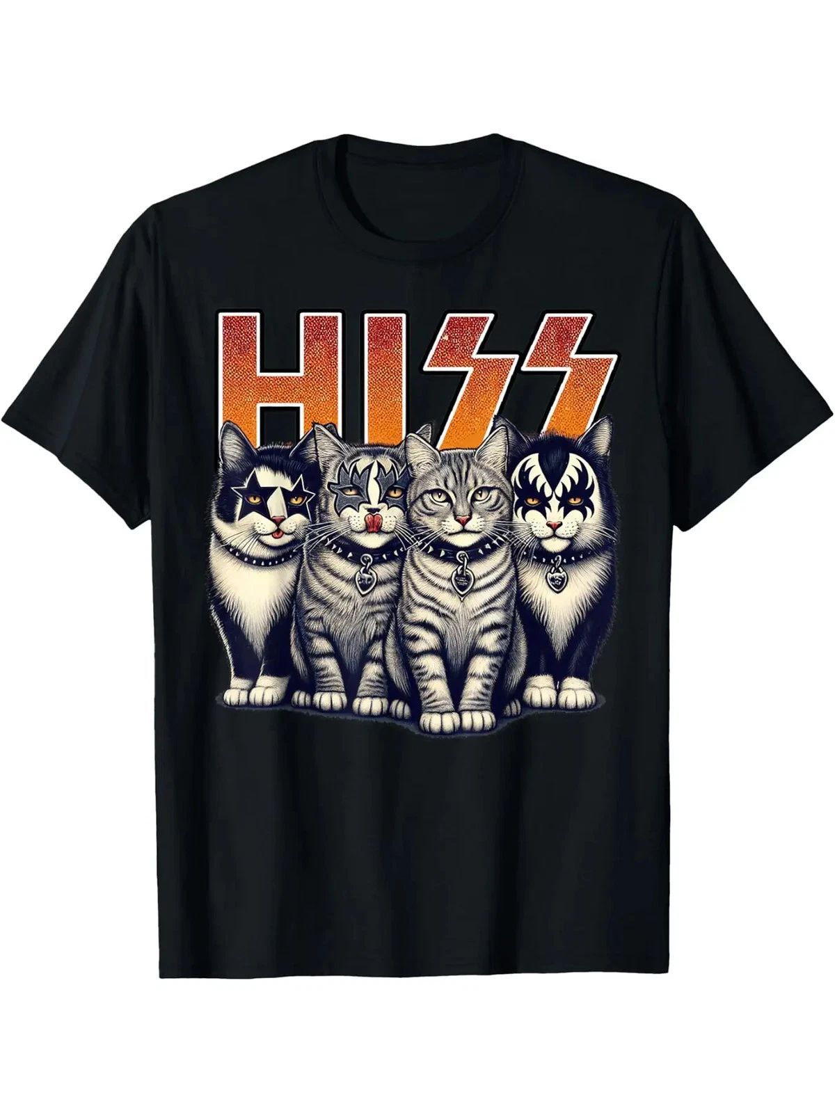 Cute Hiss Cats Rock Kittens Kitty Rocking Music Cat Lovers Men Men Woman Unisex