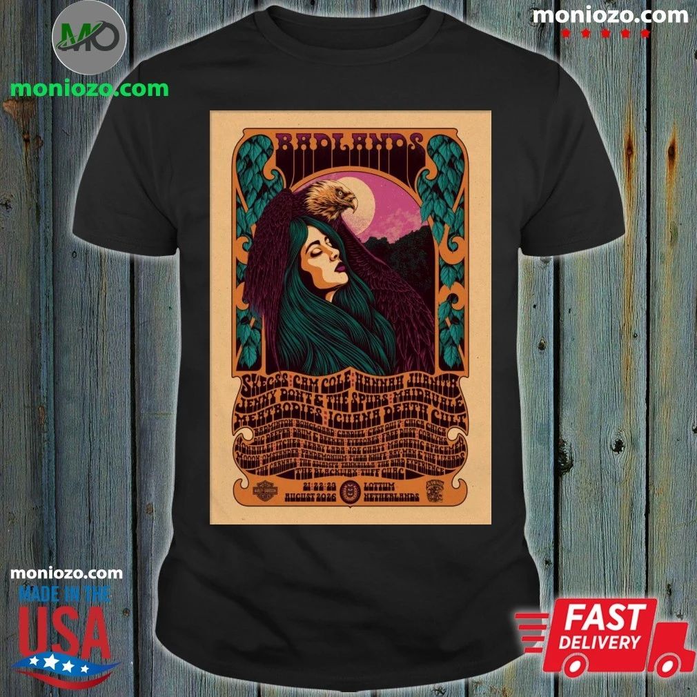 Badlands Festival Aug 21-23 2026 Lottum Netherlands Poster Shirt Unisex