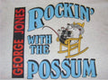 Rockin With The Possum George Jones Cotton White All Size Unisex Shirt Unisex