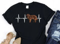 HOT-HOTfoundland Dog Heartbeat Shirt, Dog Lover Gift, I Love My Dog TShirt, Vet Unisex