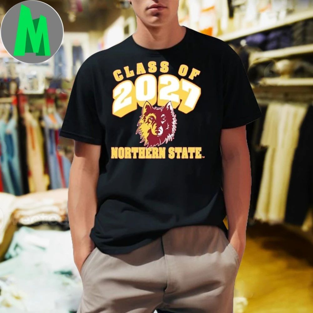 Rally Northern State Wolves Maroon Class of 2027 Shirt Unisex