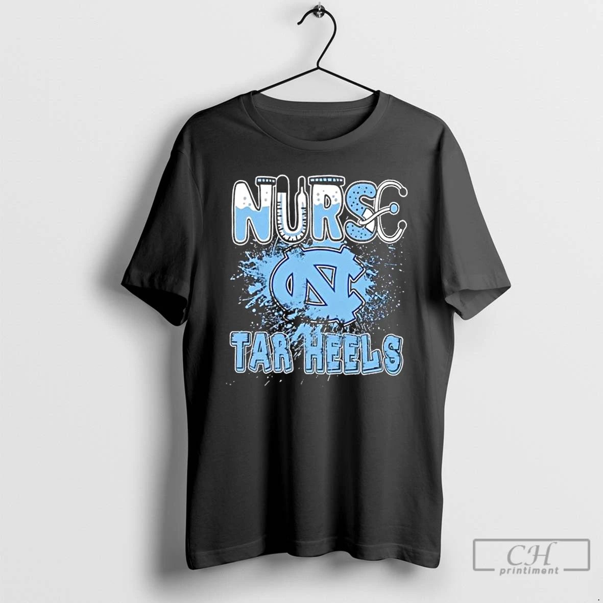 Classic Nurse X North Carolina Tar Heels Football T Shirts Unisex
