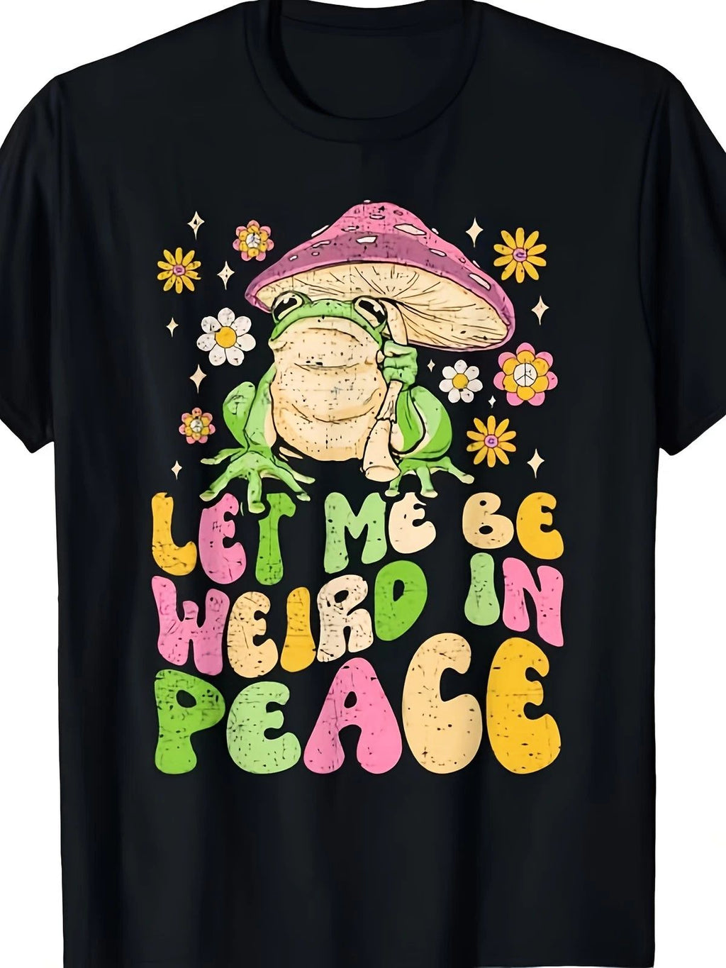 Let Me Be Weird In Peace Cute Goblincore Frog - Unisex Adult Retro Gra Unisex