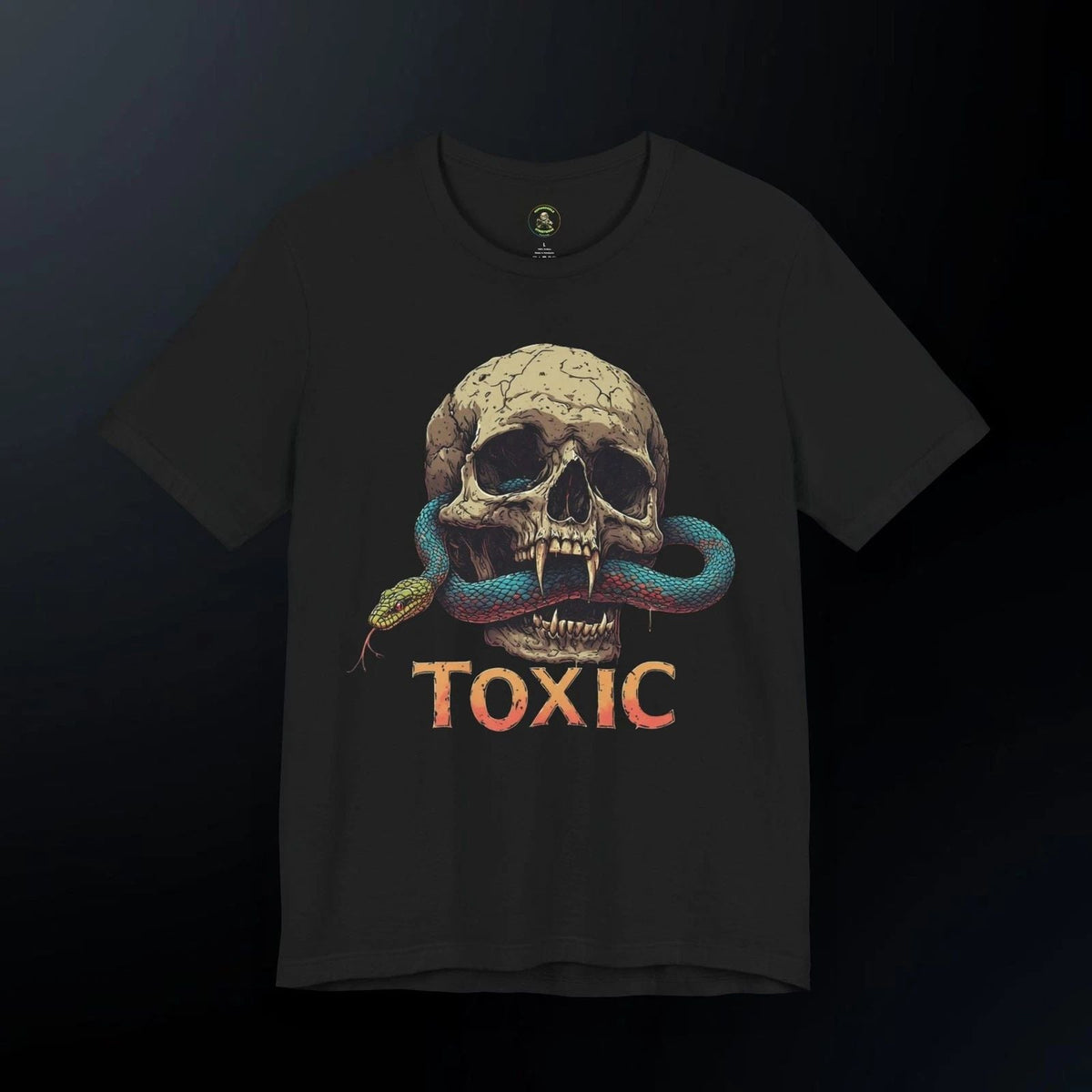 Toxic Skull with Snake | Skull Snake Graphic Tee Unisex