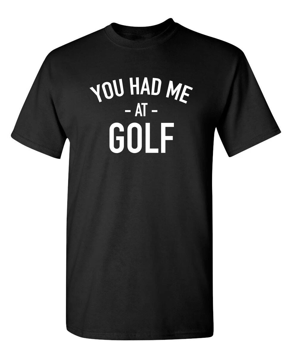 I Was At Golf Sarcastic Humor Novelty Graphic Super Soft Ring Spun Funny T Shirt Unisex