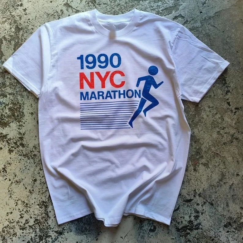 Vintage 1990 NYC Marathon Retro Tee Unisex