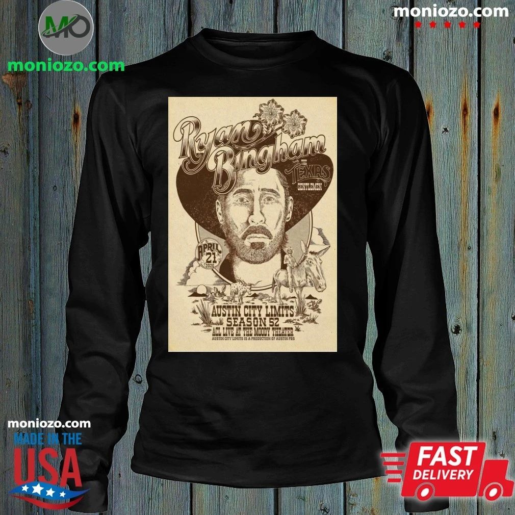Ryan Bingham Concert Tour Austin, TX on 04-21-2026 Poster Shirt Unisex
