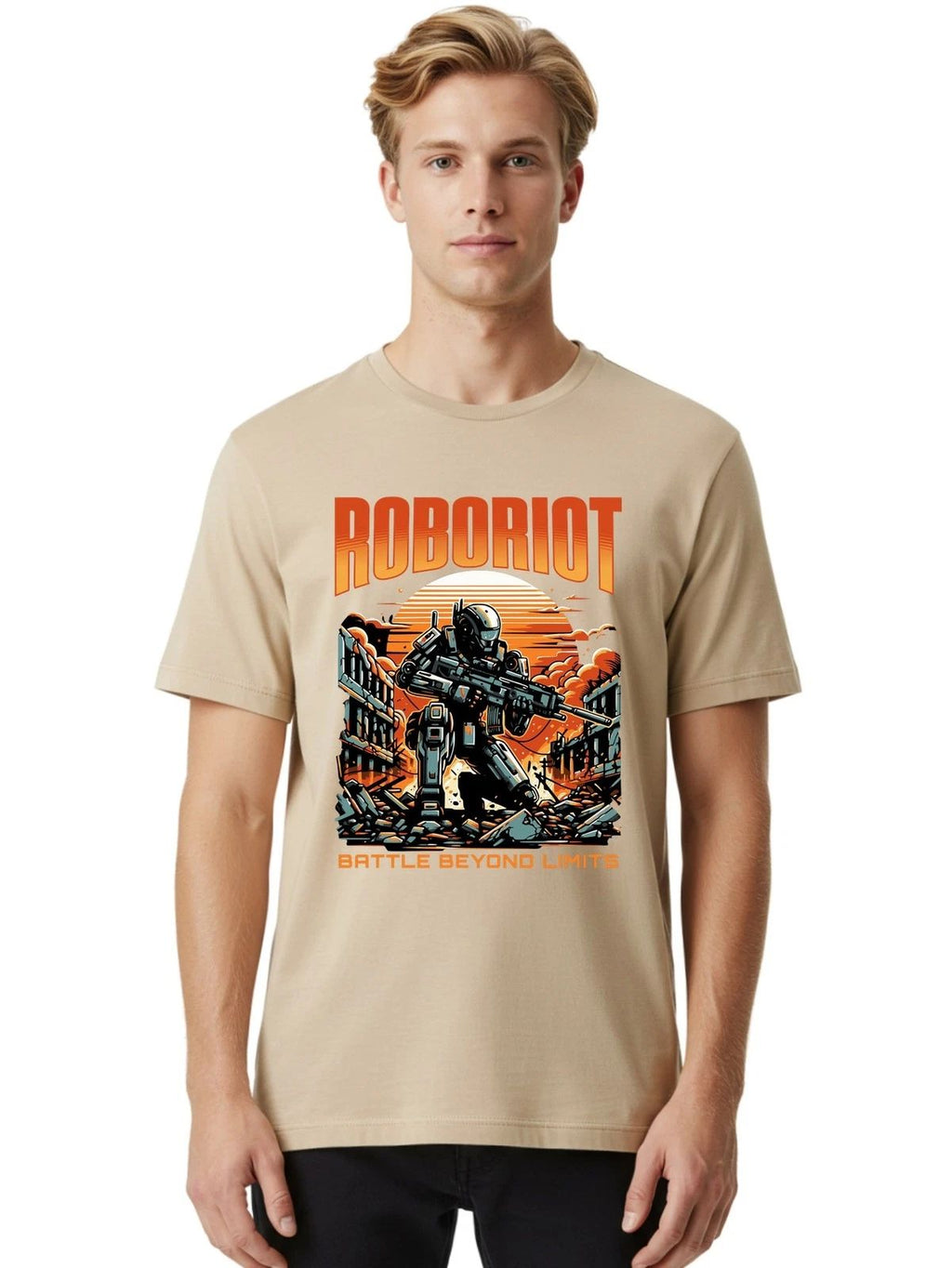 Robotriot Mens Graphic Tee,100% Cotton,Casual Summer Wear Unisex