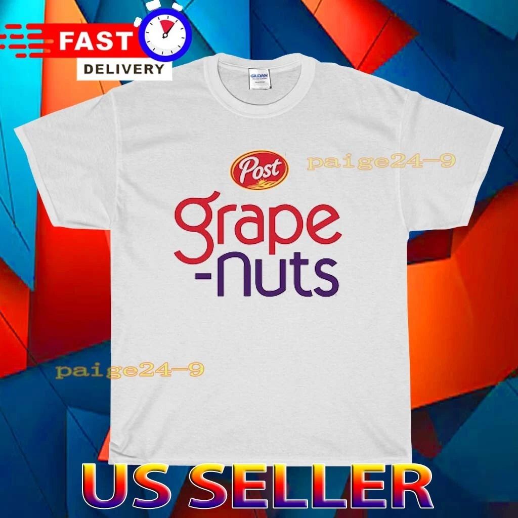 NEW SHIRT POST GRAPE NUTS LOGO FUNNY AMERICAN USA UNISEX TEE SIZE S-5XL Unisex
