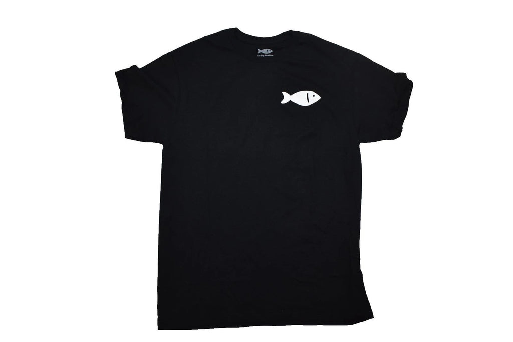 Do Big Studios Mens Fisch Fish Graphic Black Gamer Shirt New S-XL Unisex