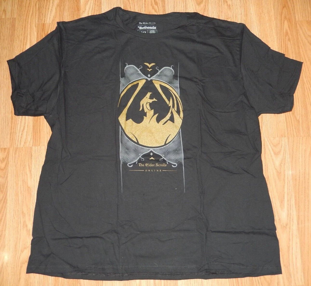 New THE ELDER SCROLLS Bethesda Lootwear Crate Graphic Print T SHIRT 3XL Gaming Unisex