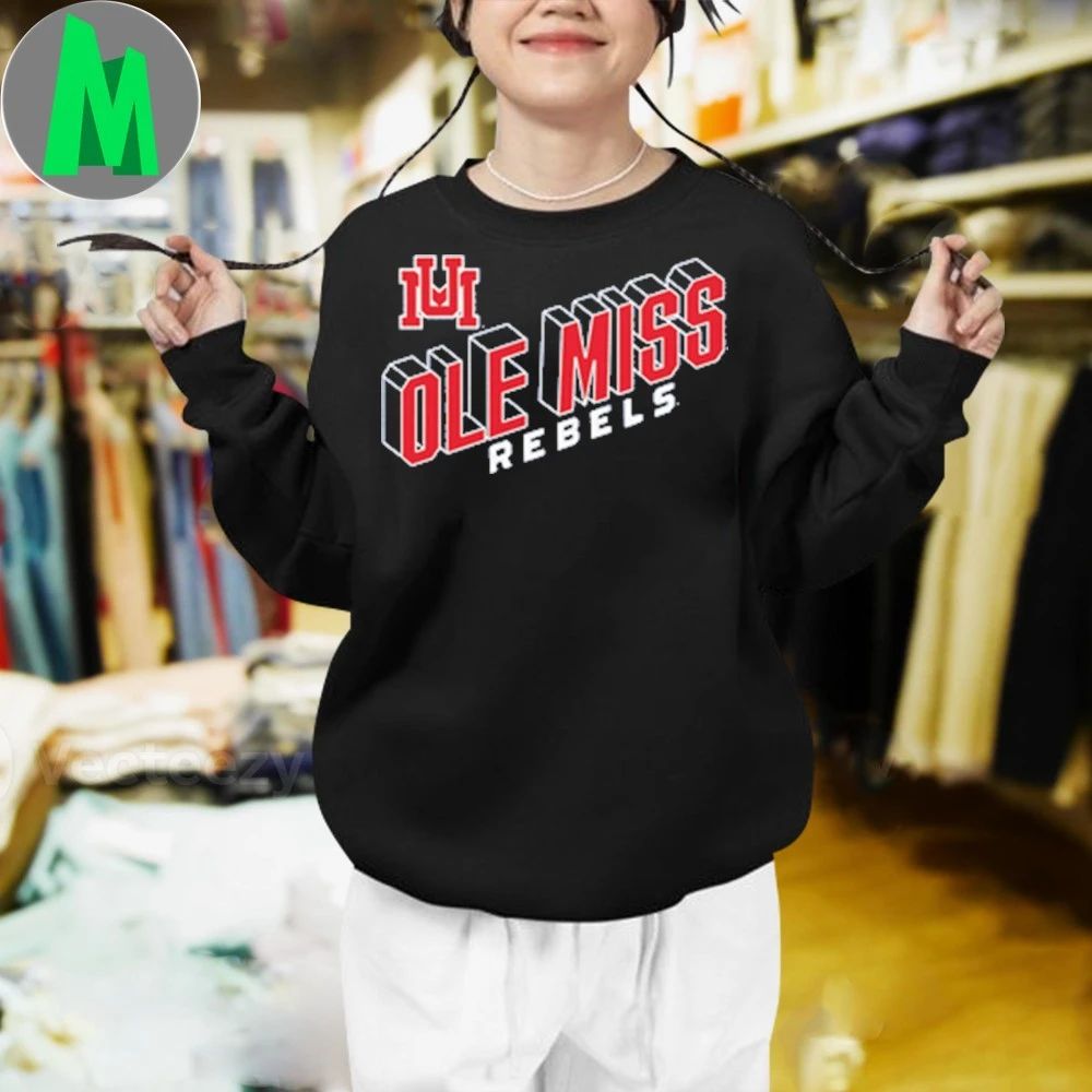 Ole Miss Monogram and Wordmark Shirt Unisex