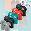 NEW SALE! Malik Willis #2 Miami D0lphins 2026 Name & Number Fan Gifts Unisex