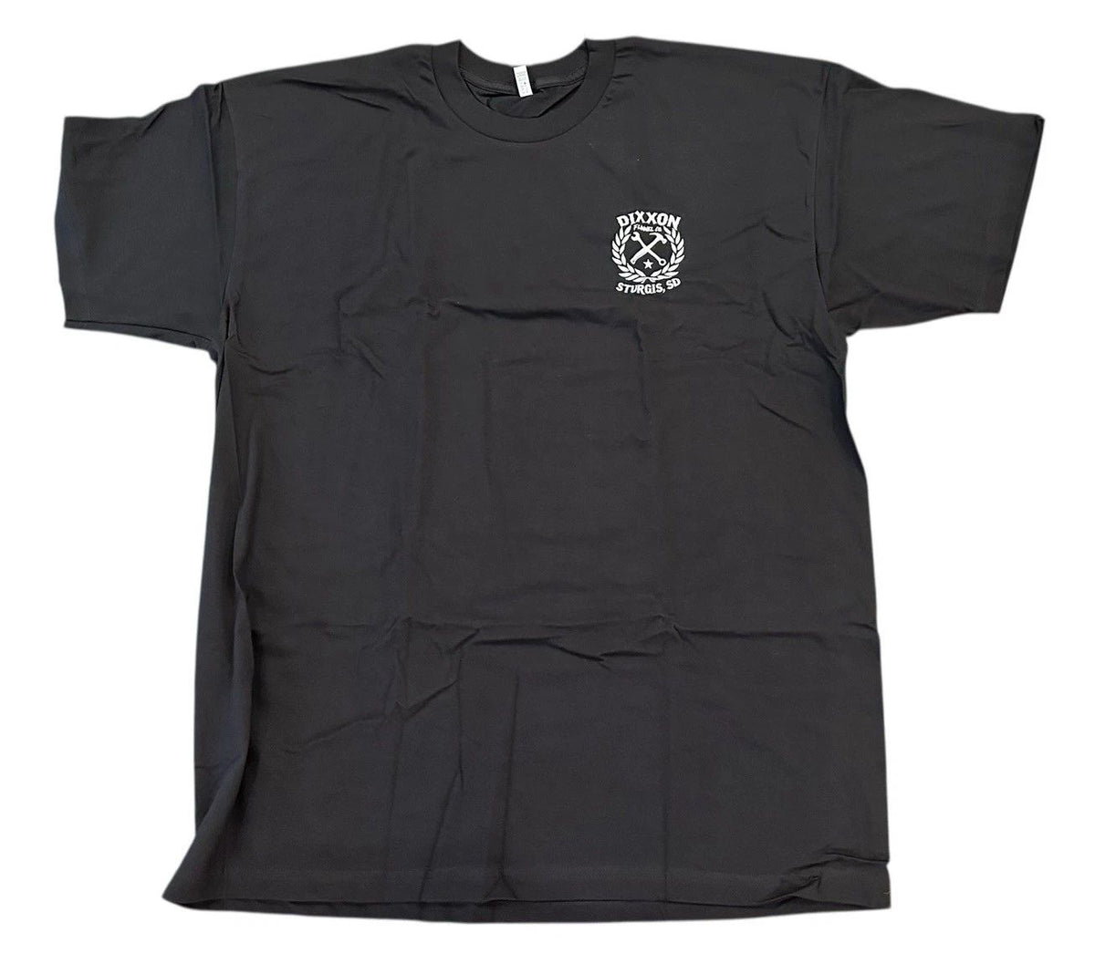 NEW Dixxon Sturgis Motorcycle Rally Men’s White Sketchy Crest Black XL Unisex