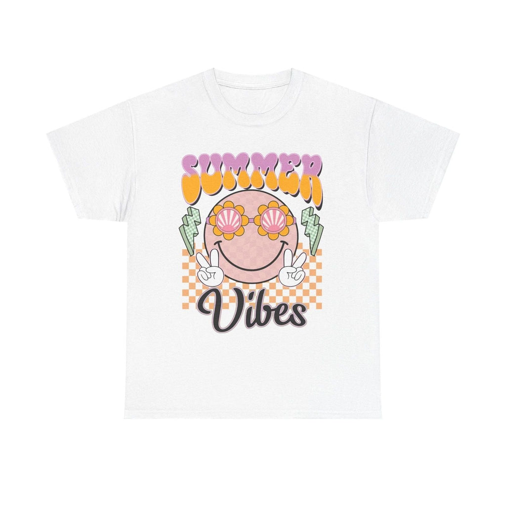 Summer Vibes Smiley | Retro Shell Sunglasses, Peace Signs Unisex