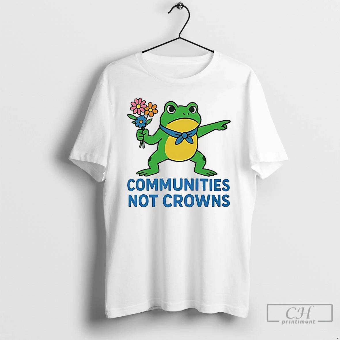Classic Portland Frog Communities Not Crowns T Shirts Unisex