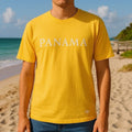 Unicrese Unisex Size Large Yellow Travel Leisure Graphic Coastal Tee Unisex