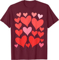 Love Valentines Day Hearts Silhouette Cute V-Day Unisex