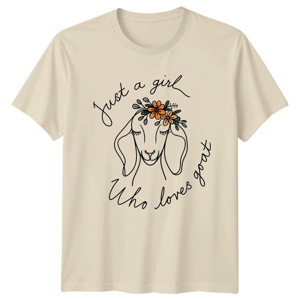 Just A Girl Who Loves Womens Goat Lover Farming Gift For Her Unisex