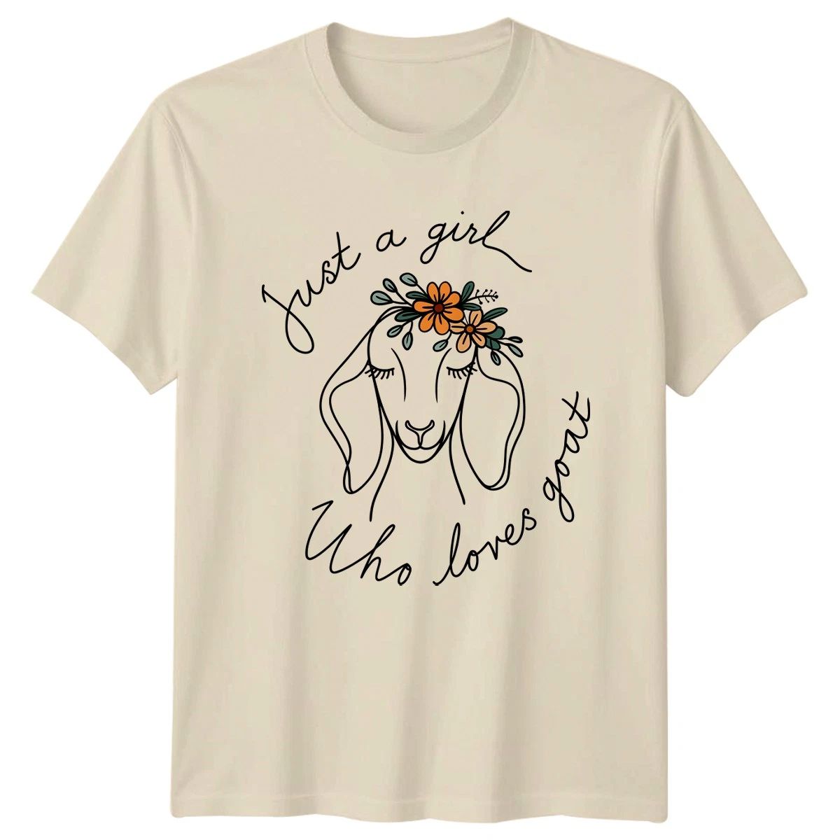 Just A Girl Who Loves Womens Goat Lover Farming Gift For Her Unisex