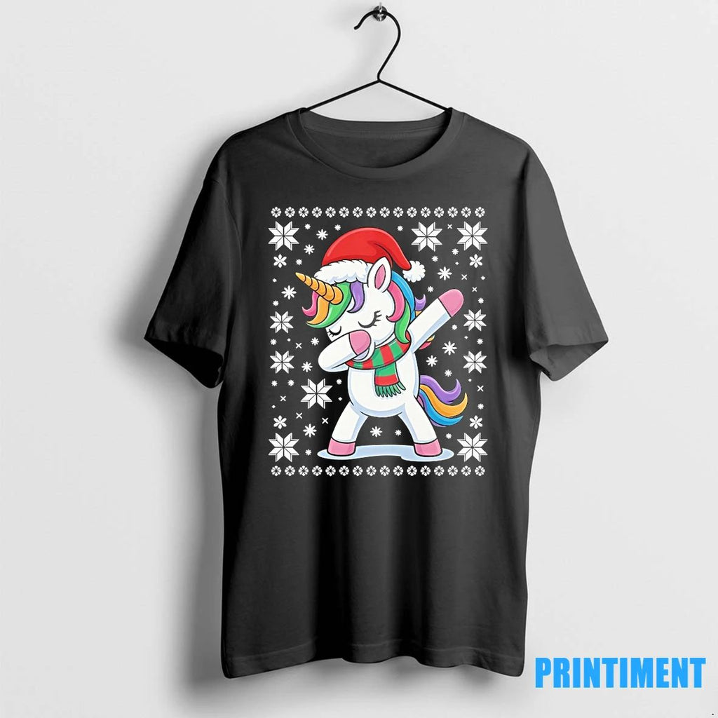 Unicorn Dabbing Christmas Tshirts Sweater Unisex