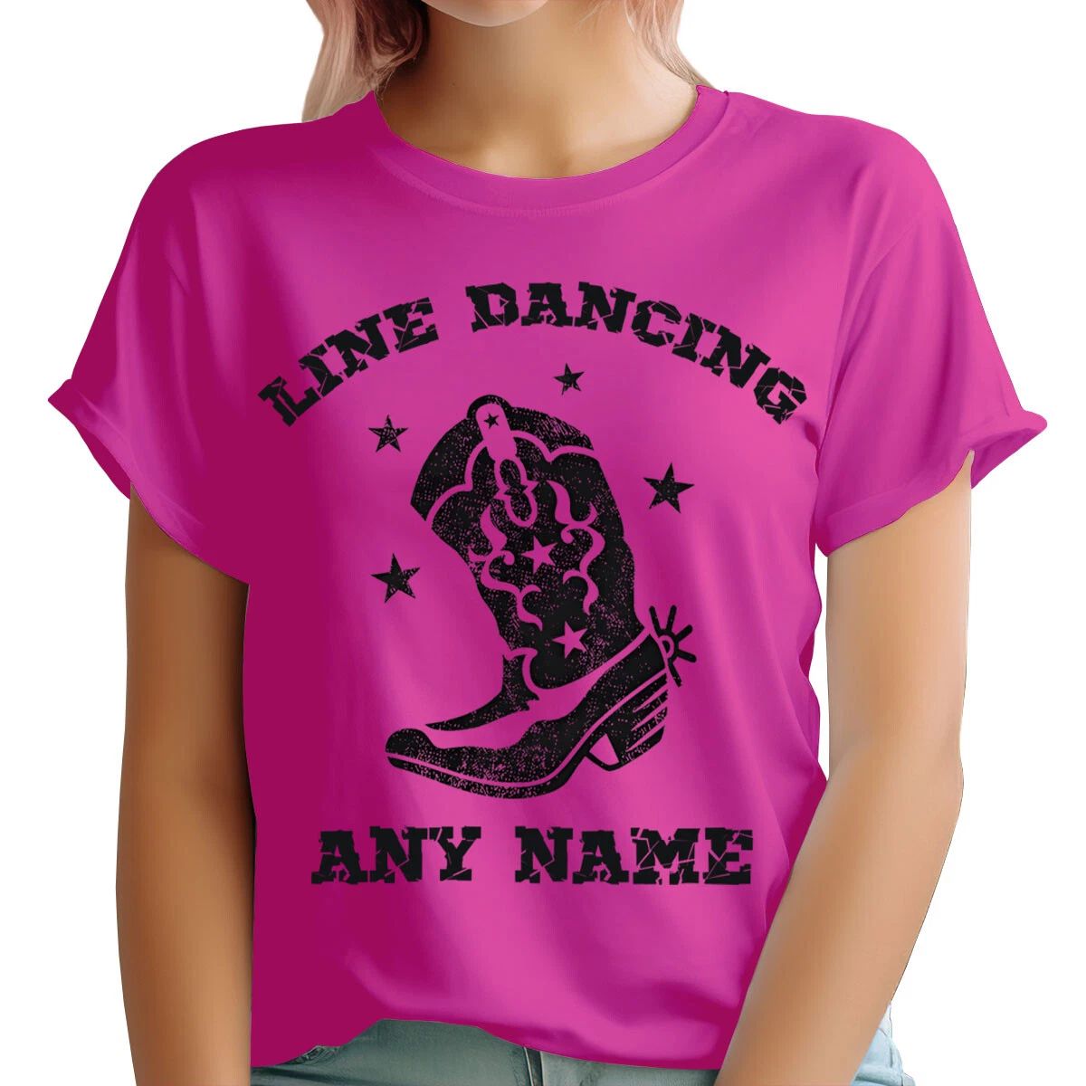 Personalised Any Name Line Dancing Hat And Boot Custom Womens s #TA-195 Unisex