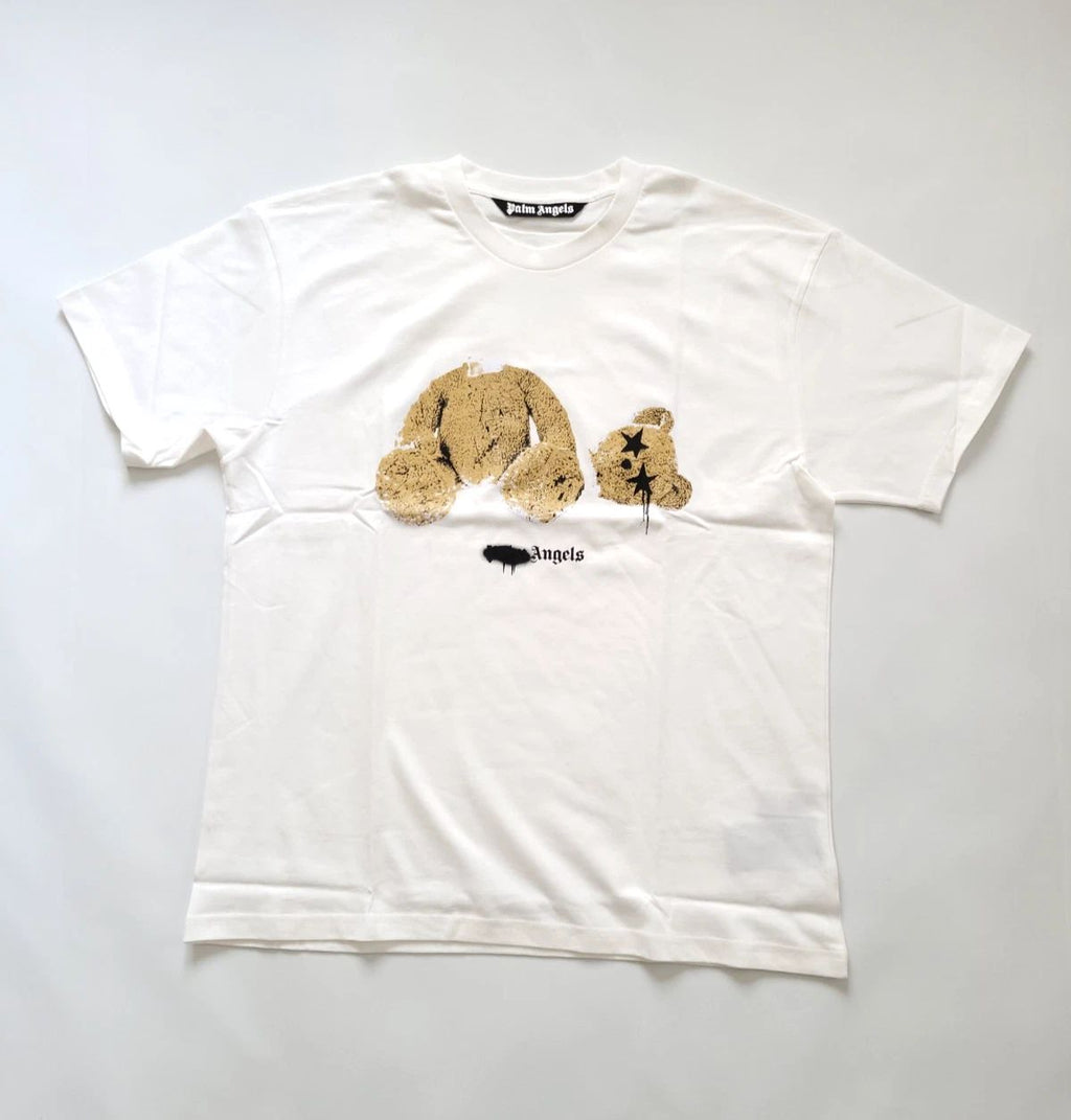 Palm Angels Authentic Bear Logo White Men's Size 2XL Unisex