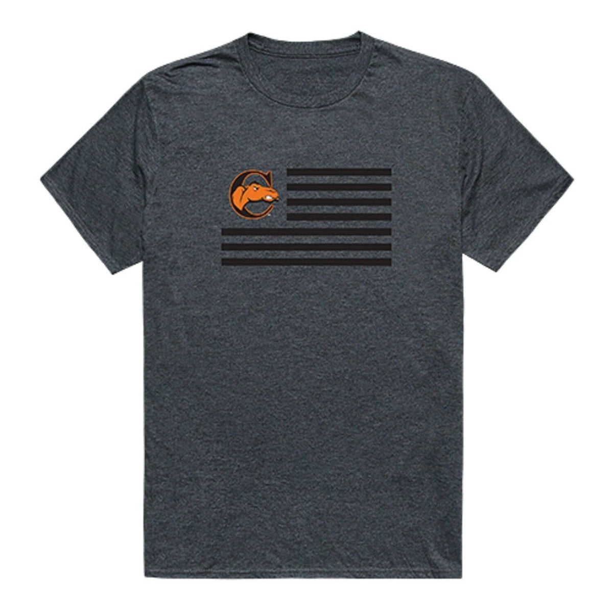 Campbell University Camels CU NCAA Cotton College Logo USA Flag S - 2XL Unisex