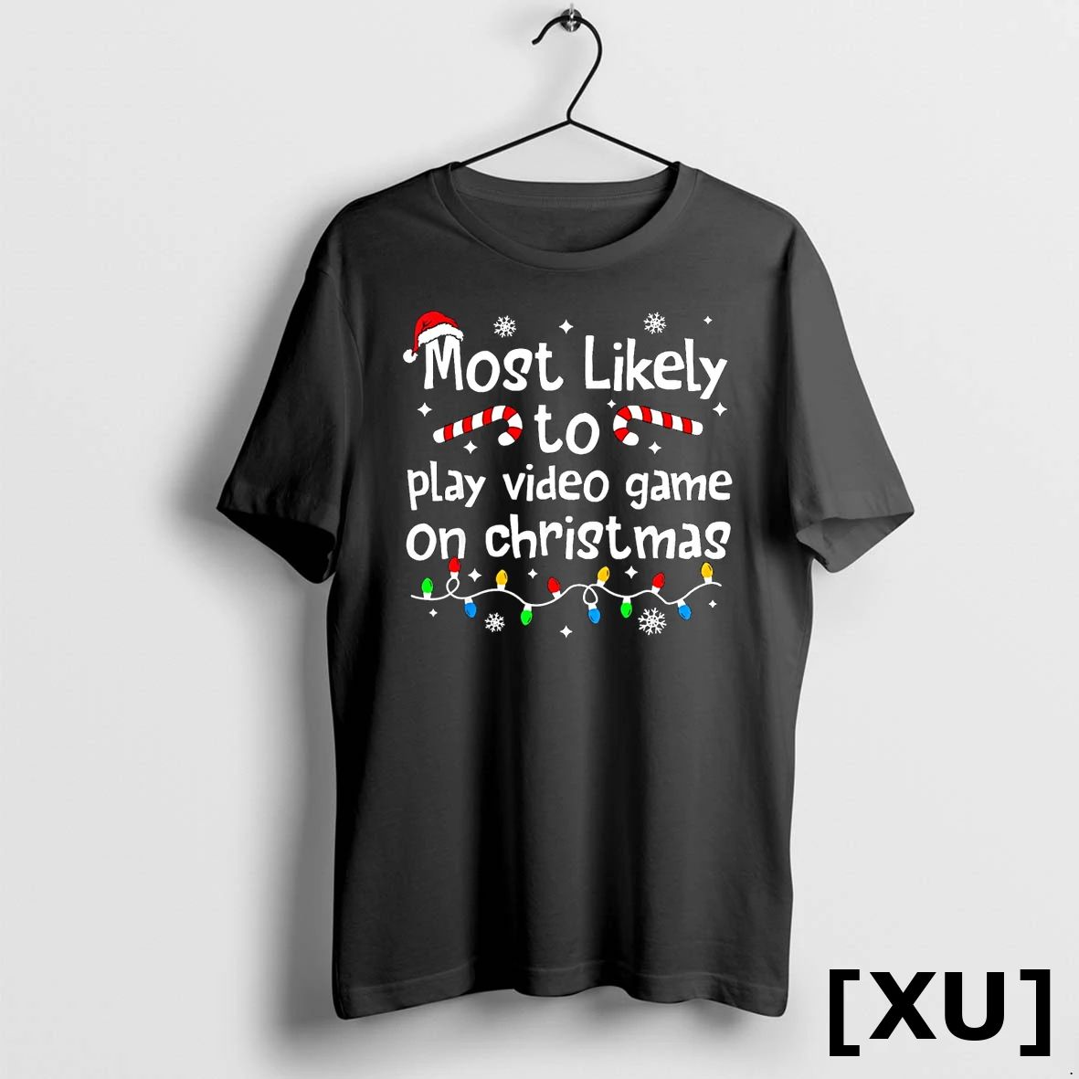 Most Likely To Play Video Games On Christmas Matching Family Tshirts Sweater Unisex