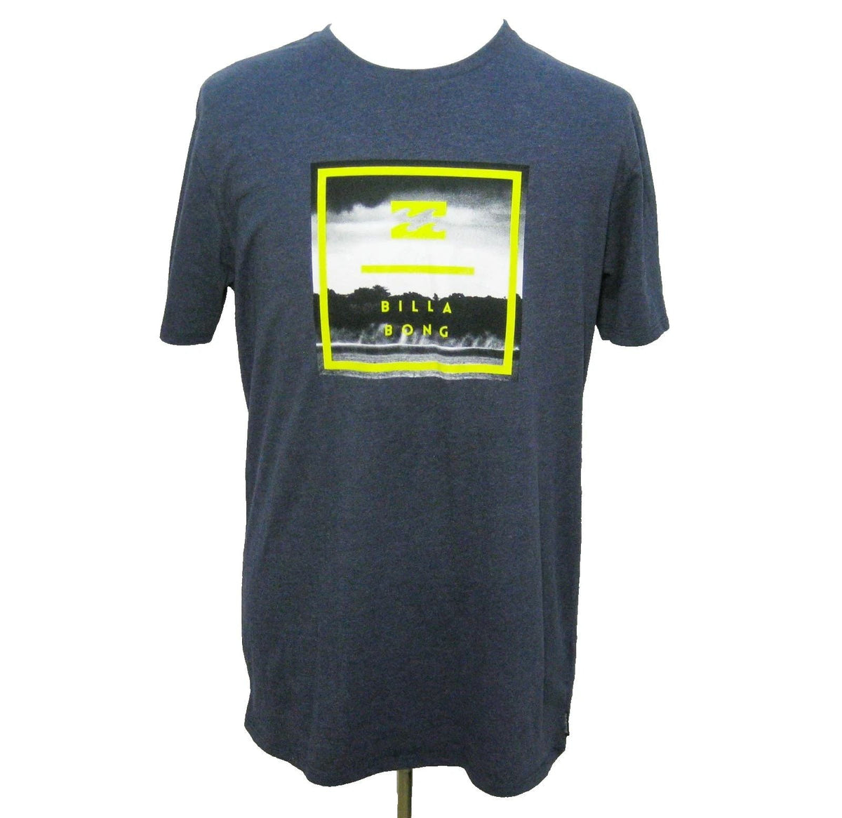Billabong Mens XL Blue Short Sleeve Beach Ocean Surf Graphic Cotton Top Unisex