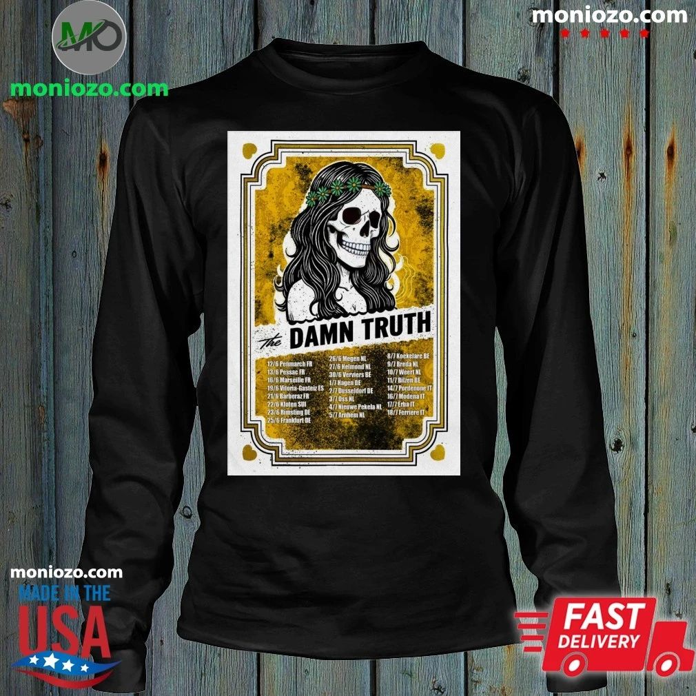 The Damn Truth Europe 2026 Tour Poster Shirt – Perfect Gift for Men & Women Unisex