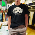 Dog Smoking Cigarette Funny Goldendoodle Meme Shirt Unisex