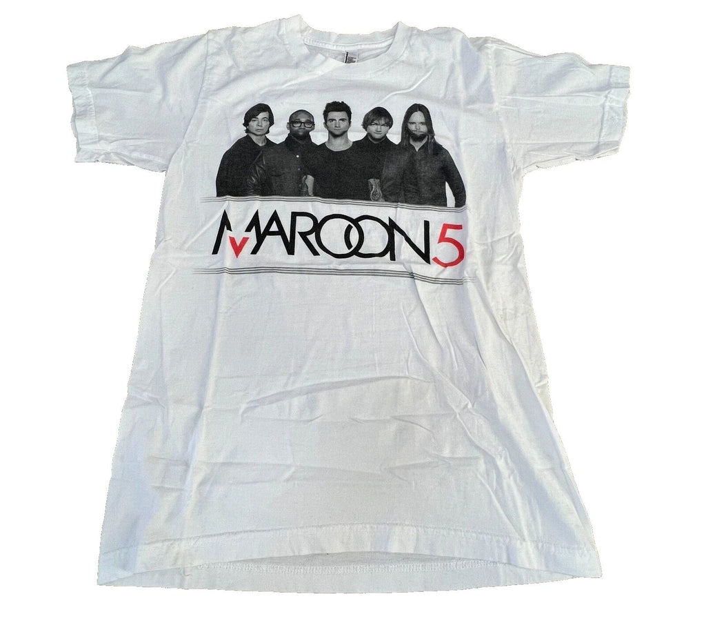 Maroon 5 Adult Small Graphic Tee Design White Cotton [C38] Unisex