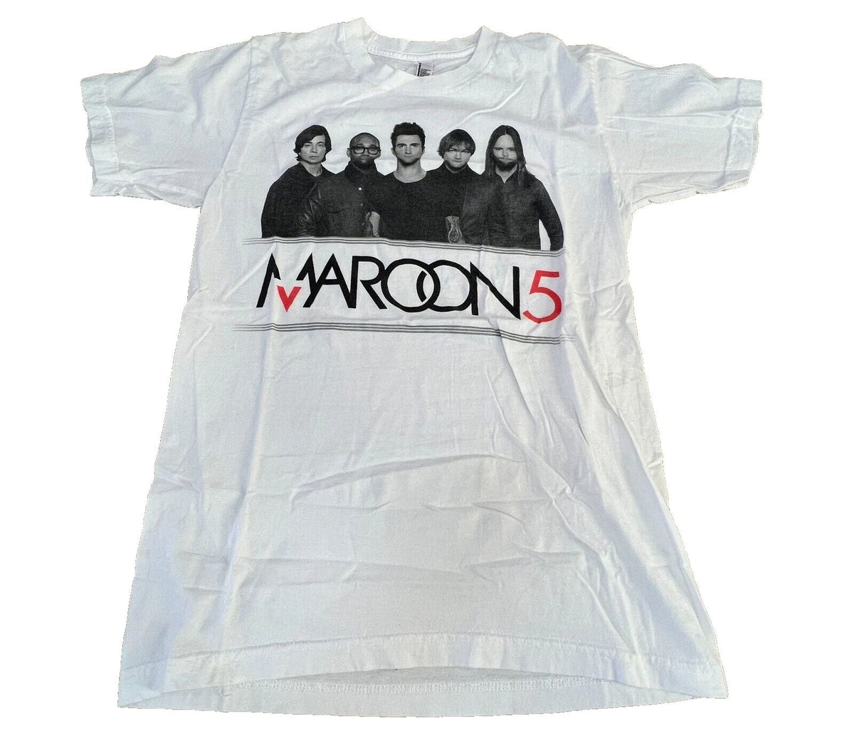 Maroon 5 Adult Small Graphic Tee Design White Cotton [C38] Unisex