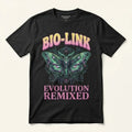 Bio-Link Evolution Remixed Cyberpunk Moth Techwear Futuristic Sci-Fi Tee Unisex