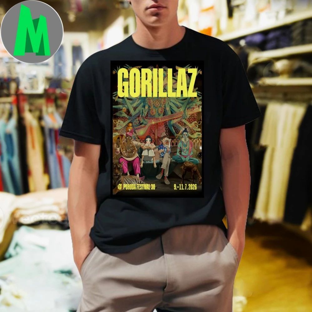 Gorillaz Trenčín Slovakia July 9-11 2026 Poster Shirt Unisex