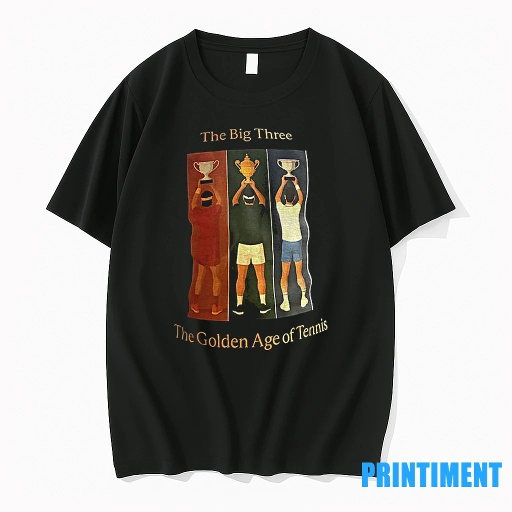 The Big Three The Golden Age Of Tennis Tennis Legends Tshirts Sweater Unisex