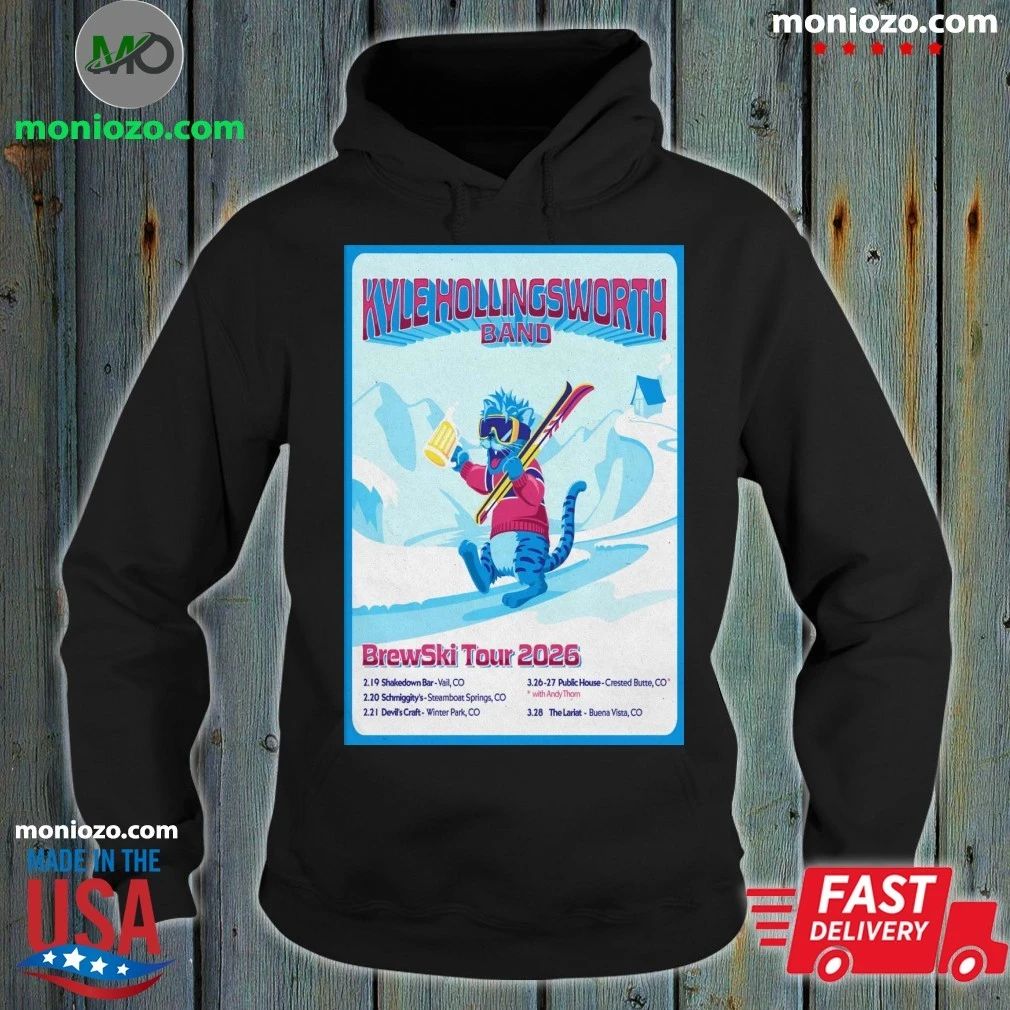 Kyle HollingsWorth Band Brewski 2026 Tour Poster Shirt Unisex