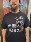 Become Ungovernable Frog Snail T Shirt Screen Print Anarchist No Kings RESIST Unisex