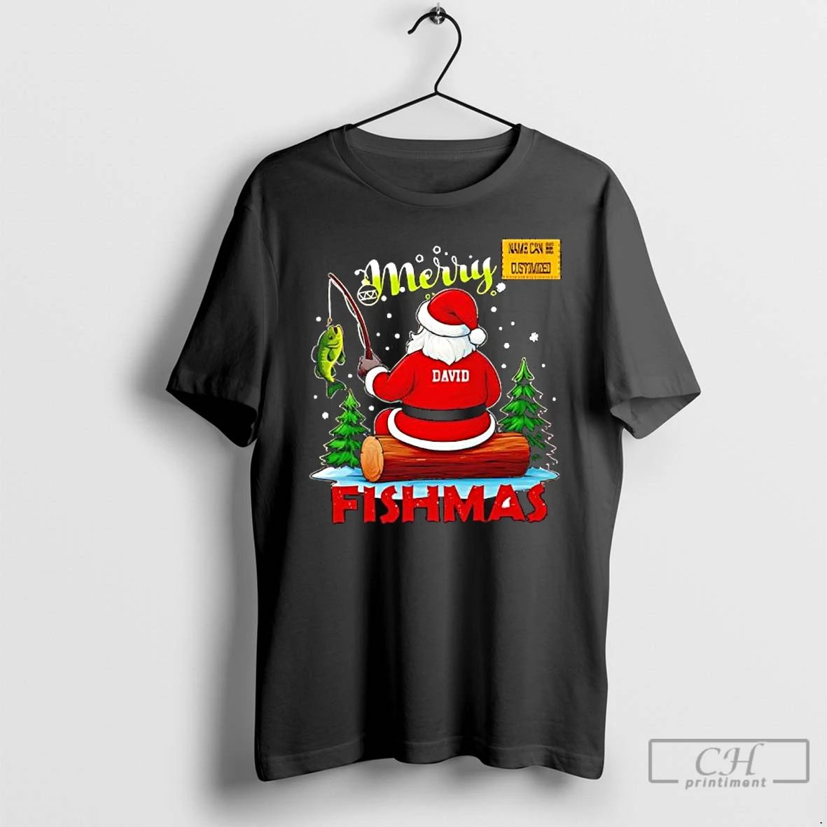 Premium Personalized Christmas Fishing Merry Fishmas T Shirts Unisex