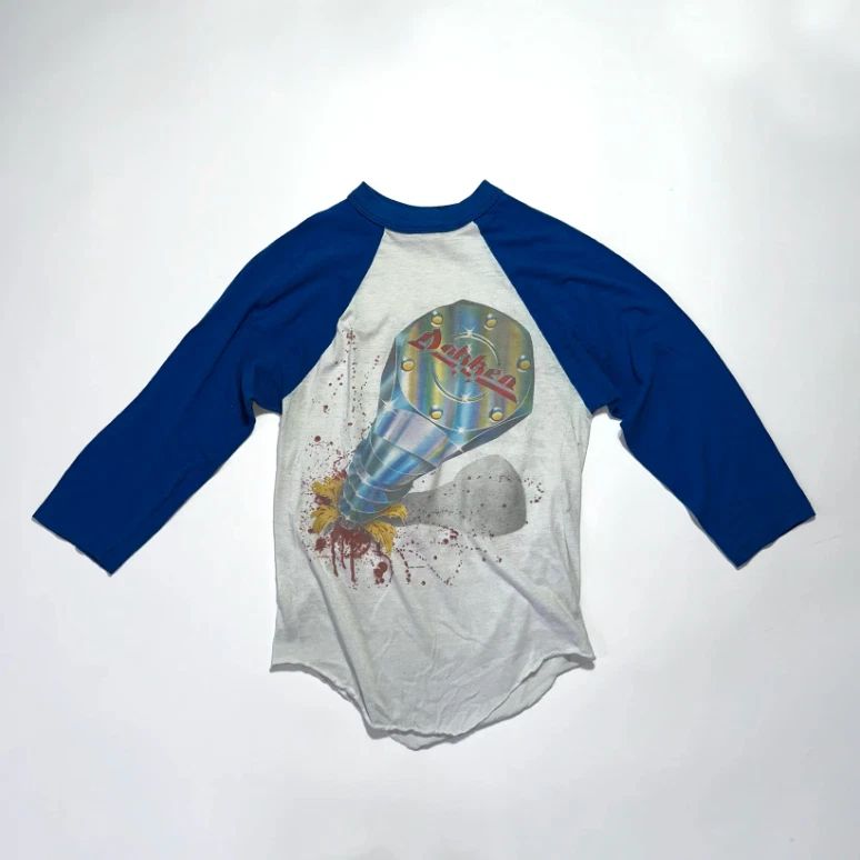 vintage dokken tour raglan tee 1984 rare double sided Unisex
